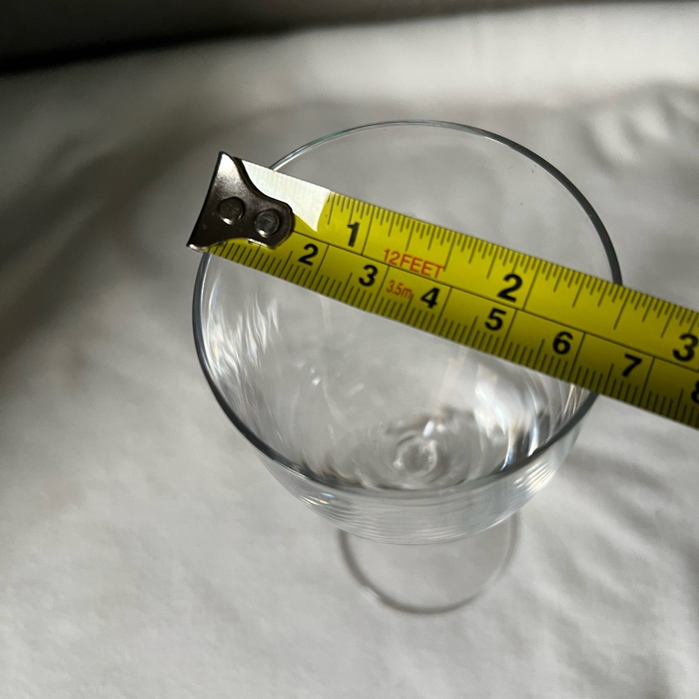 Vintage Crystal Wine Glasses set of 5 heavy - Picture 2 of 9